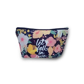 CARTUCHERA SIMPLE SIMIL NEOPREN / NECESER - FLORES